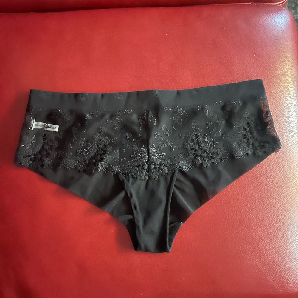 Simone Perele Black Lace Hipster Panty